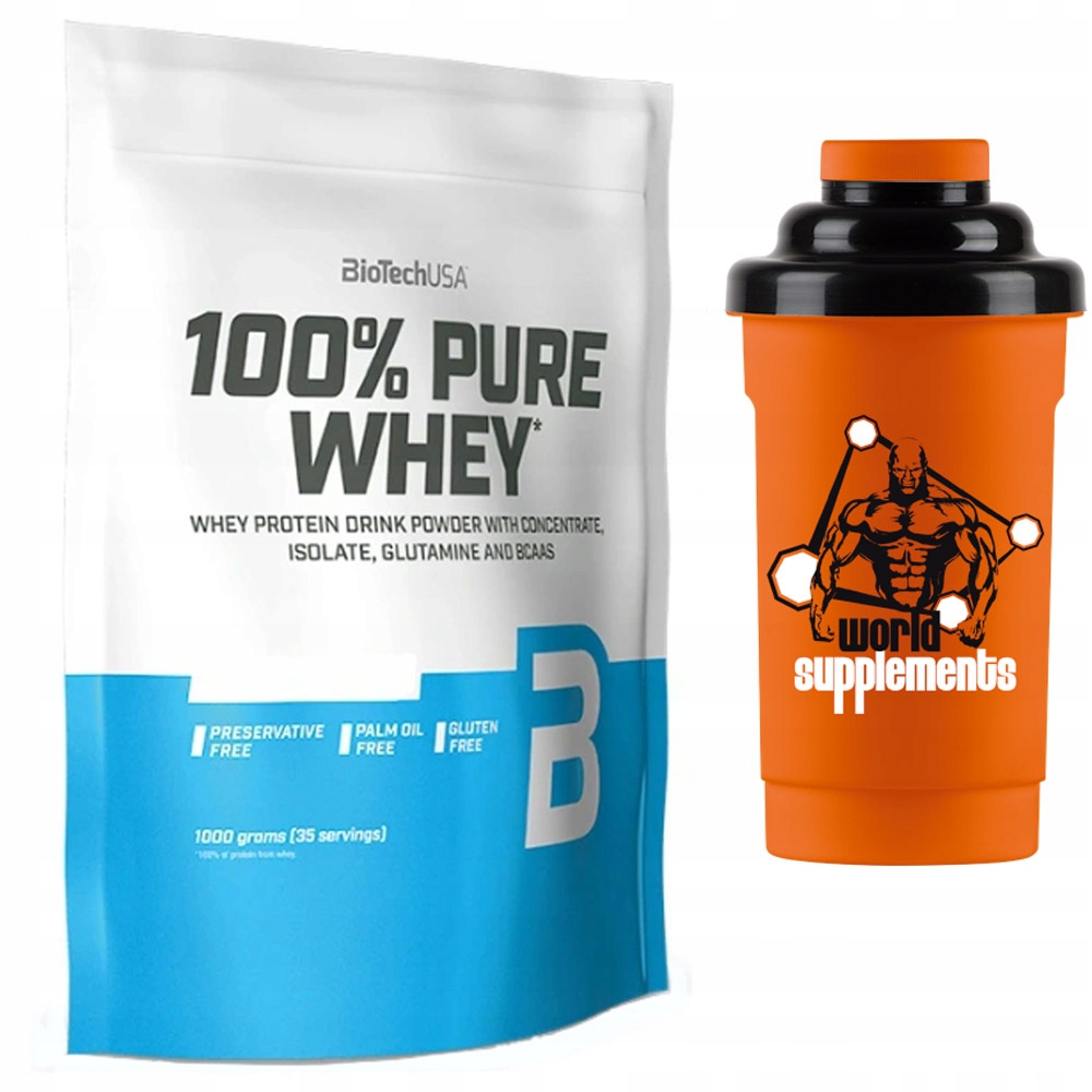 Proteín - Biotech US 100 Čistá srvátka 1000g Chocolate + Shaker