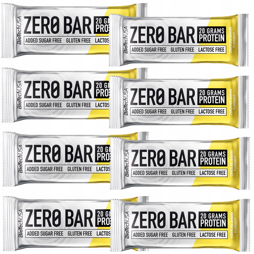 Proteín - BIOTECH ZERO BAR 8x 50G BEZLEPKOVÝ PROTEÍN MCT