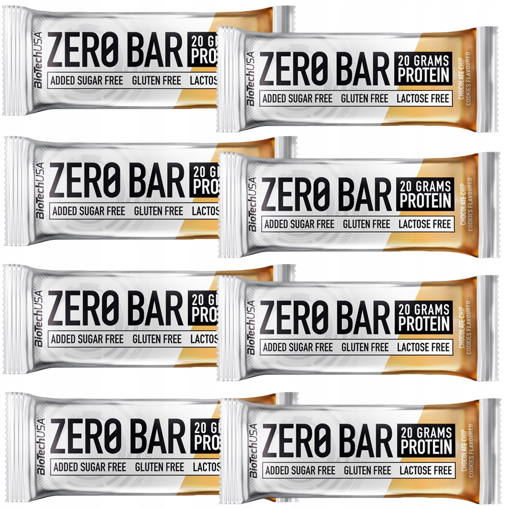 Proteín - BIOTECH ZERO BAR 8x 50G COOKIE PROTEIN SNACK