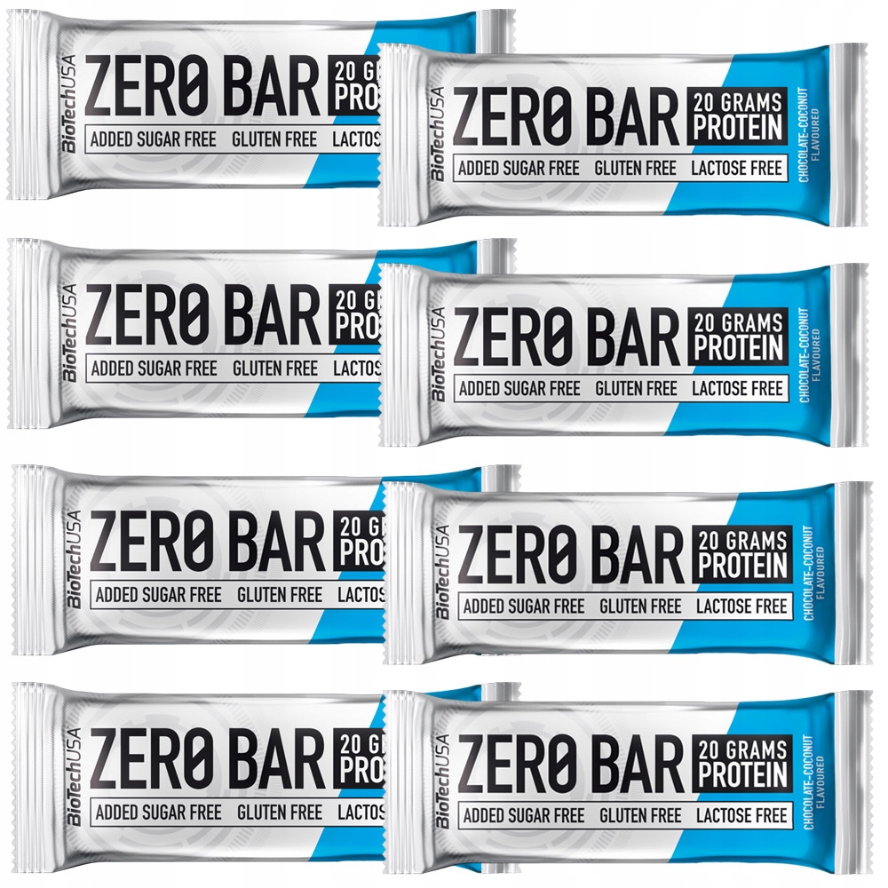 Proteín - Biotech Zero Bar 8x 50g Bezlepkový nulový cukor