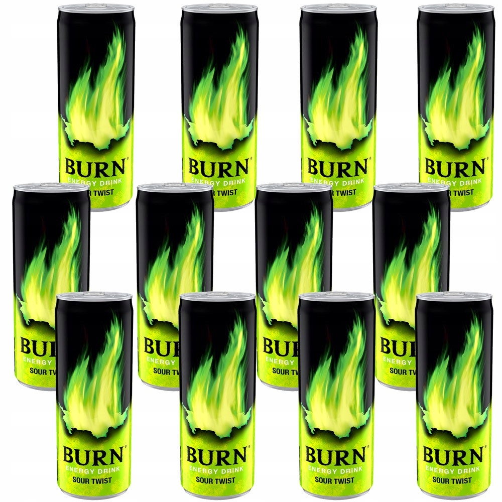 Burn Energy Drink 12x250ml Sour Twist Set