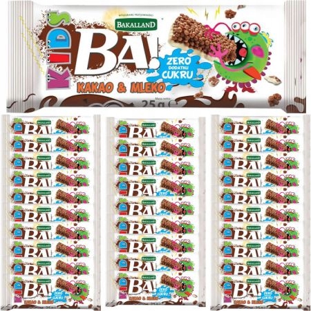 Ba! Bar pre deti Sada kakaa a mlieka 30x25g