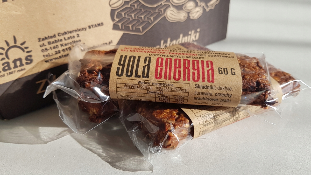 Energetická tyčinka STANS YOLA ENERGIA 25x60g