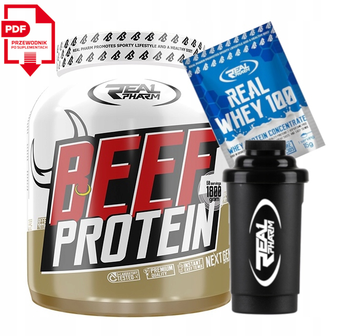 Proteín - Proteín Hydrolyzat Real Pharm Beef Srvátka 1800g Power!