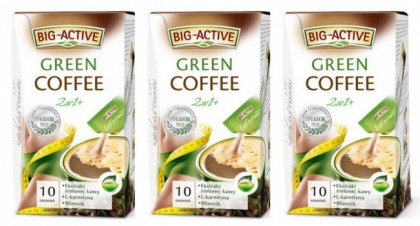 Zelená káva - Big-Active La Karnita chudnutie 2IN1 + 3 ks