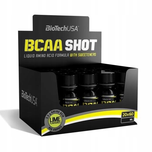 Aminokyseliny - Biotechus BCAA Shot Aminokyseliny 20x60ml