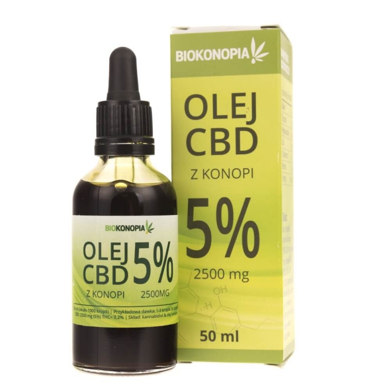CBD - Bioconopy konopné oleja 5% CBD 2500 mg 50 ml