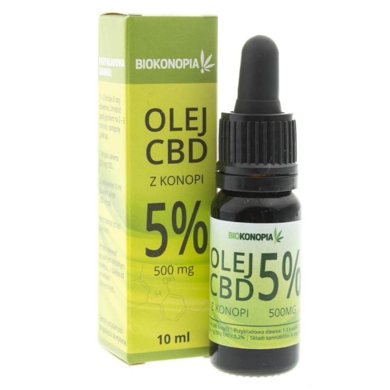 CBD - Bioconopy konopné oleja 5% CBD 500 mg 10 ml