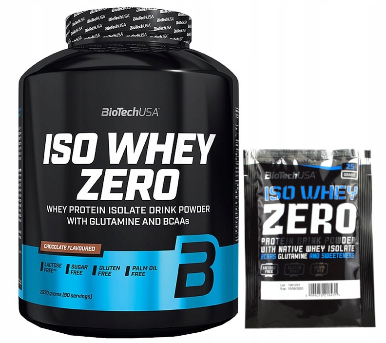 Proteín - Biotech USA ISO WHEY ZERO 2270g + ZADARMO