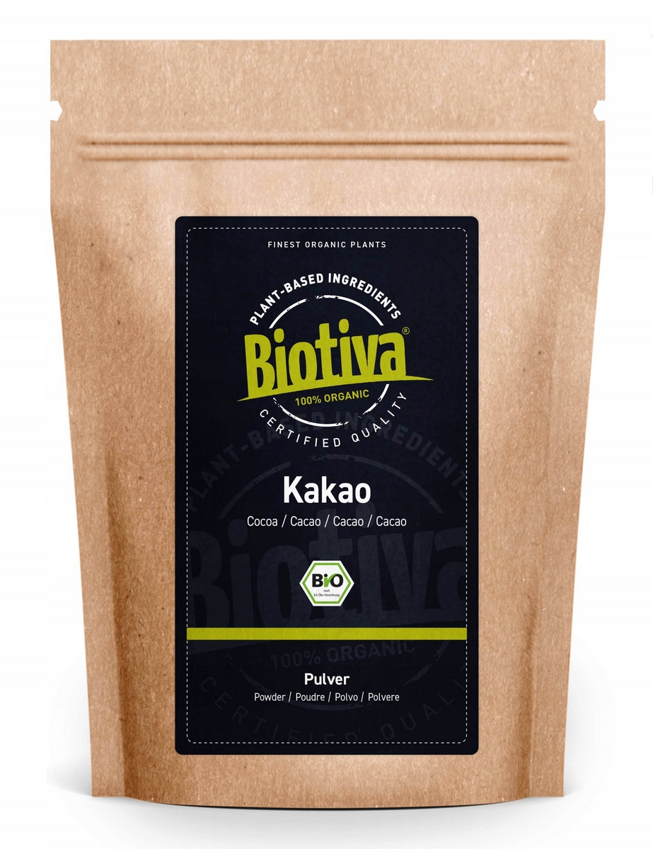 Biotiva kakaový prášok silne olejovaný bio 1000g
