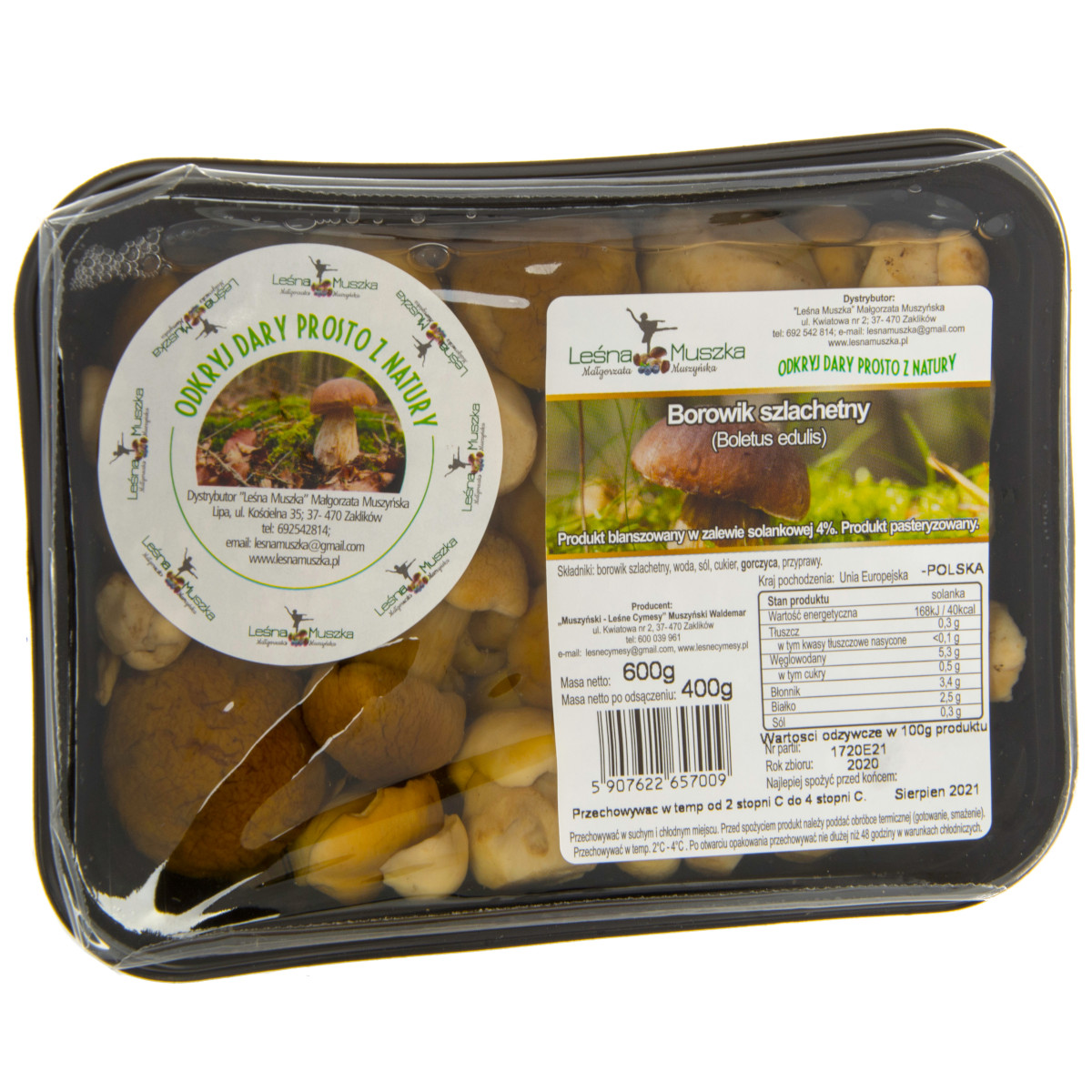Hríb v slanom náleve 600g Forest Muszka