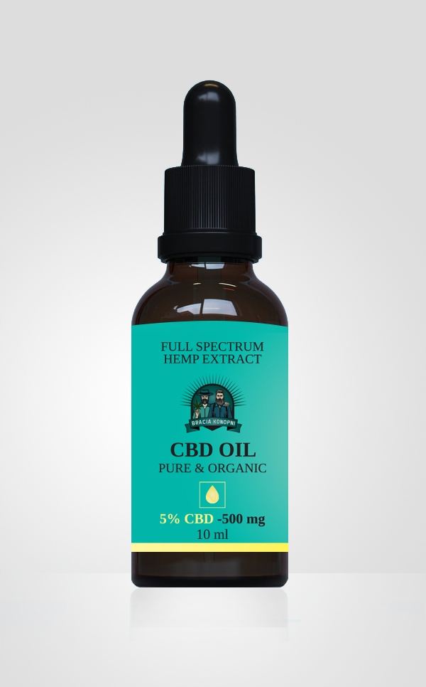 CBD - Konopný olej CBD 5% oleja Hemp Oil Thc