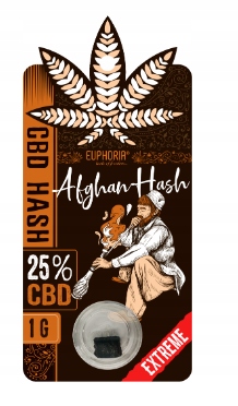 CBD - CBD Afghan Hash Hash 25% Extreme 1g Euphoria