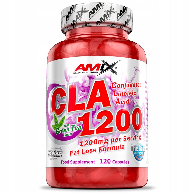 Spaľovač tuku - CLA 1200 + zelený čaj 120 viečok. Amix Nutrition