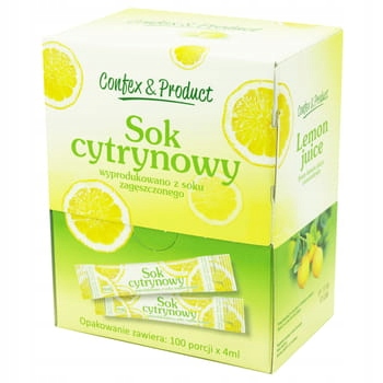 CONFEX & PRODUCT Citrónová šťava 4mlx100