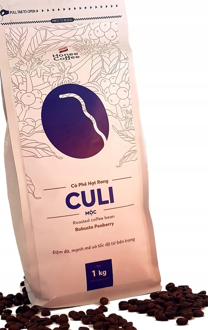 Zrnková káva - CULI 1KG Coffee BEANING Aromatický vietnamský