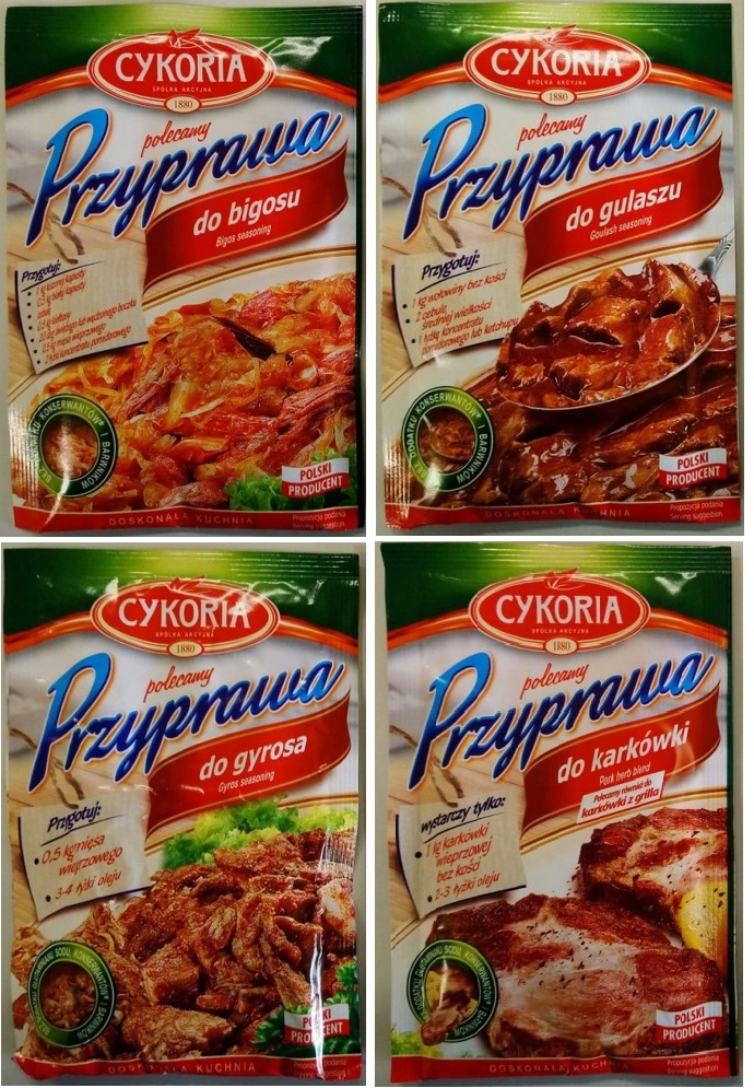Korenie čakanky Bigos, Gyros, Guláš, Karkowka 16x