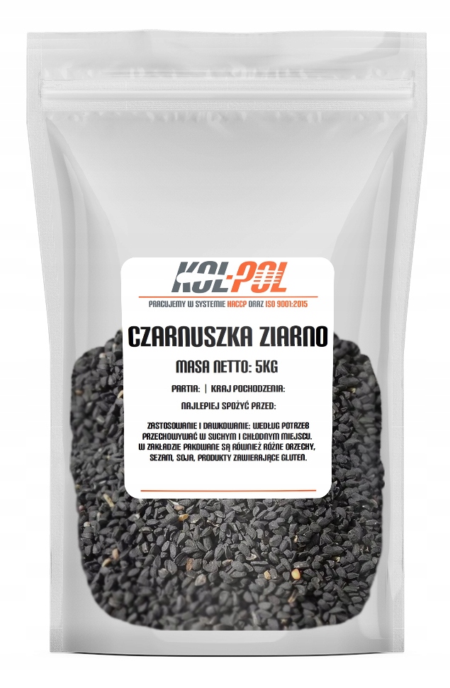 Čierne zrno 5kg čierneho cín semená