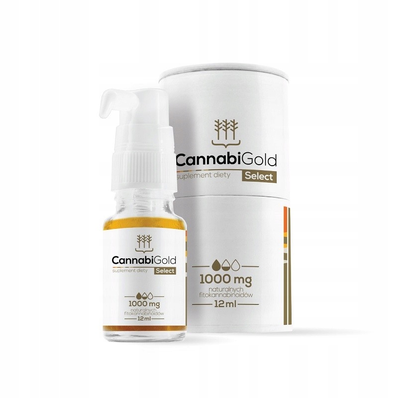 CBD - CANNABIGOLD vyberte 1000mg 12ml CBD konopný olej