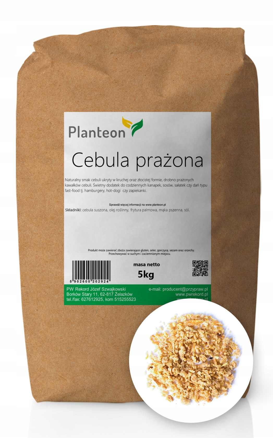 Pečená cibuľa POLSKÝ VÝROBCA, VEĽKÉ BALENIE 5 kg