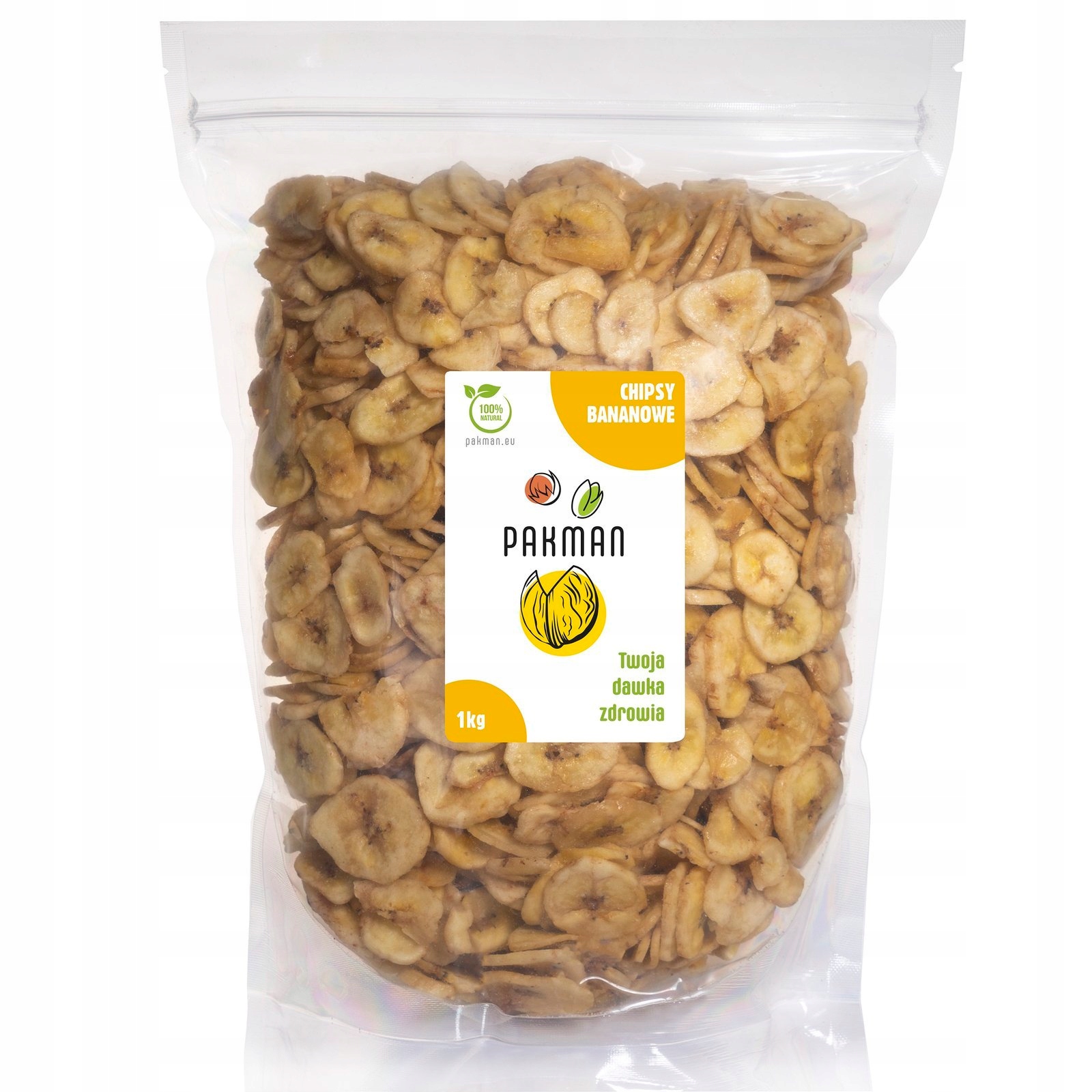 Sušené ovocie - 1kg banánové čipy, sušené banány 1000 g,