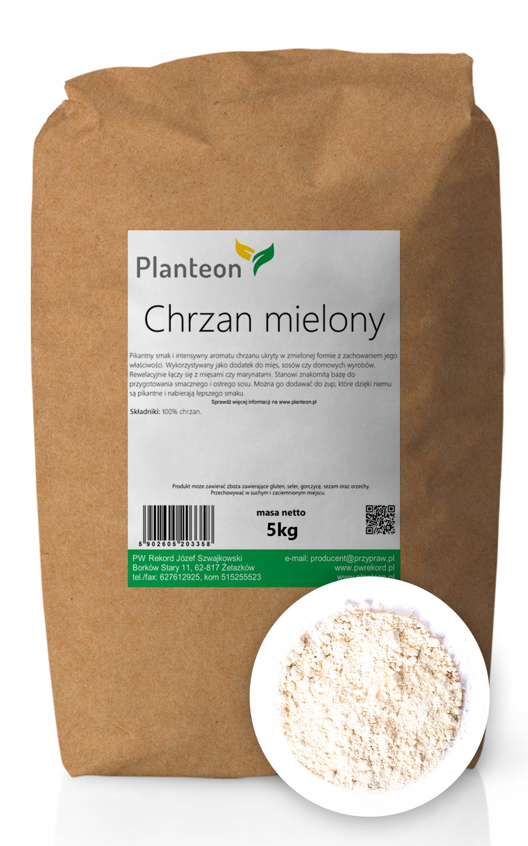 Mleté chren bez aditív, veľké 5kg balenie