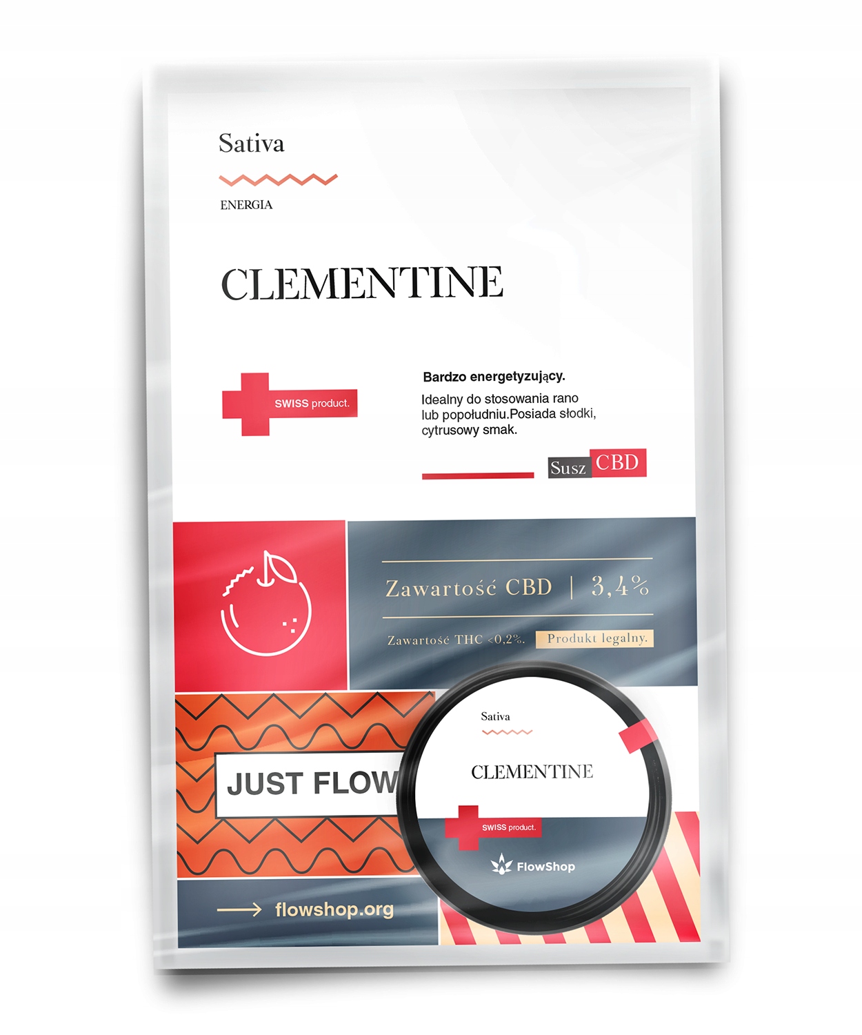 CBD - CLEMENTINE 5G - Susz CBD - BIO zo Švajčiarska