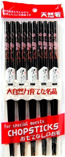 Čierne japonské paličky kvety 5 párov