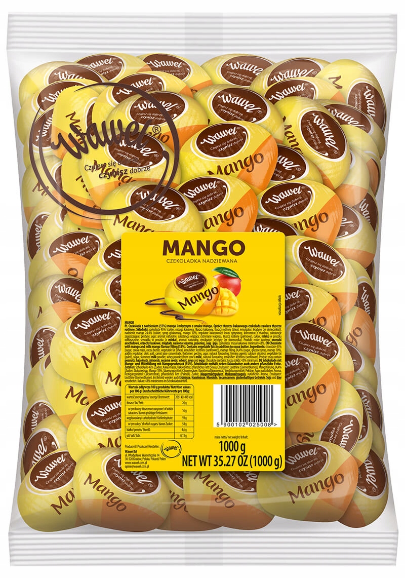 Čokoláda plnená mangom 1 kg Wawel