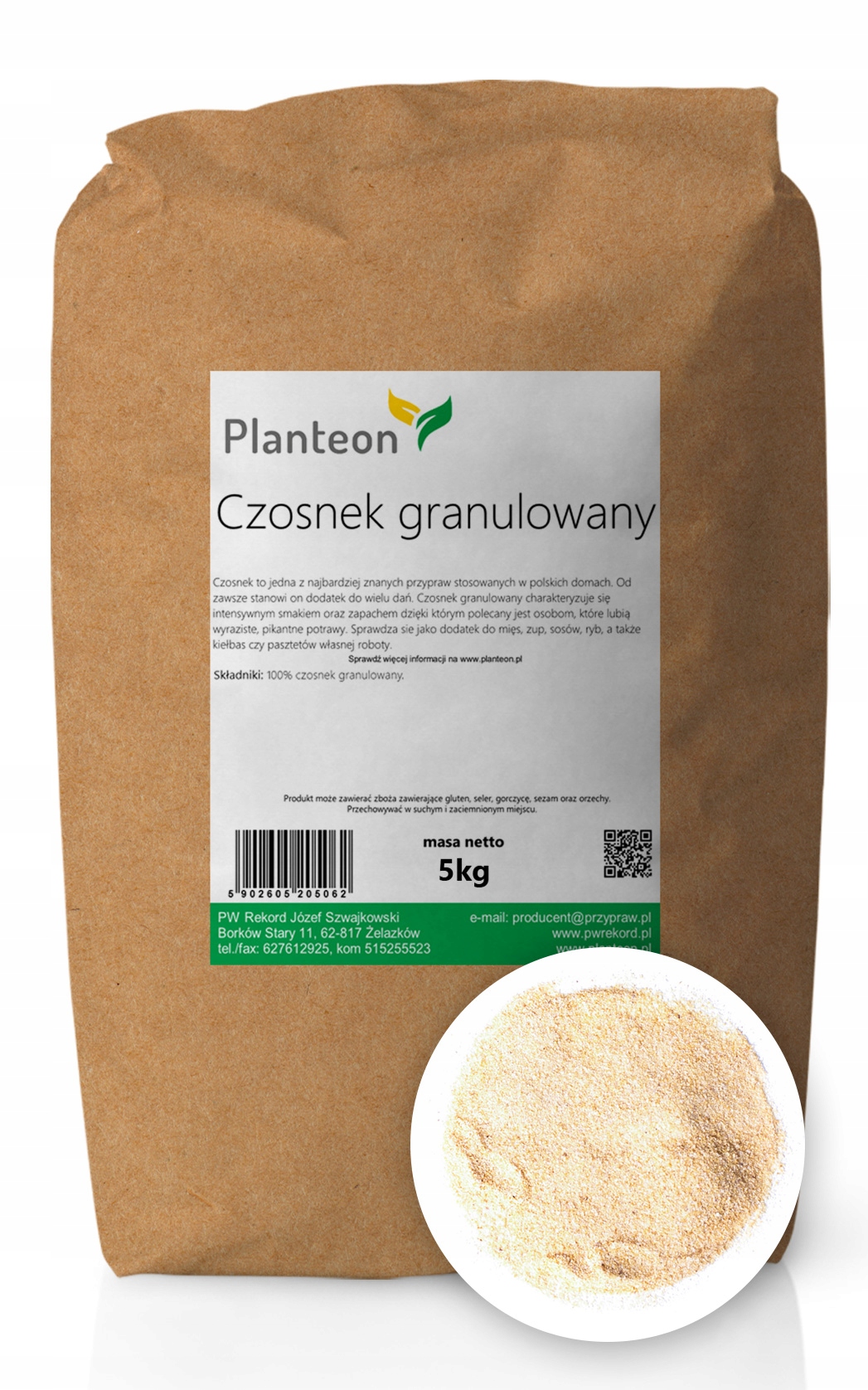 Cesnak granulovaný aromatický prídavok k 5 kg pokrmom