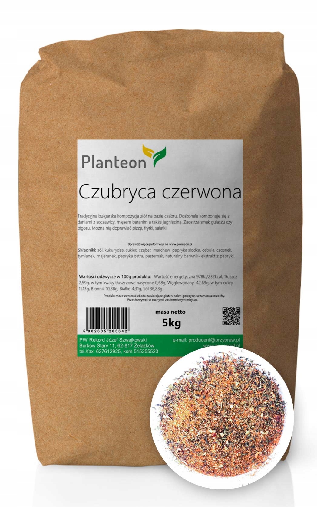 Czubryca červená z poľského výrobcu 5kg