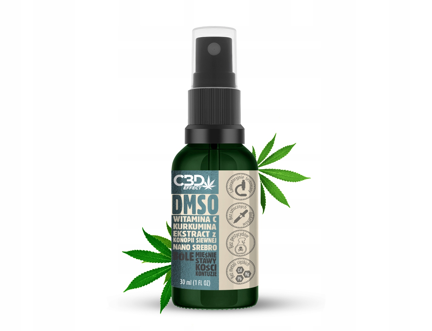 CBD - DMSO sa postrieka konope extraktu Kurkuma Wit C