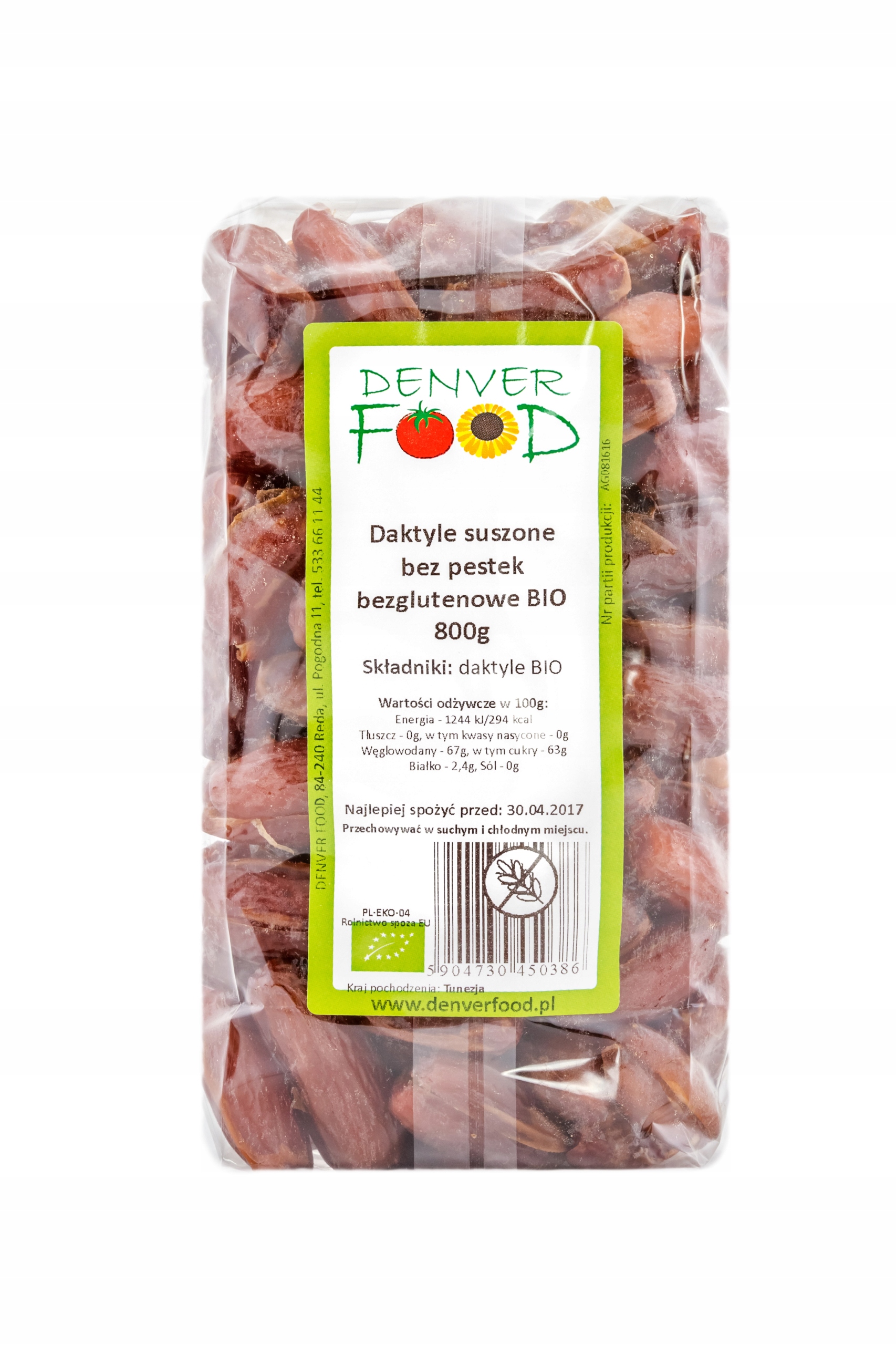 Sušené ovocie - Sušené dátumy bez gluten, 800g