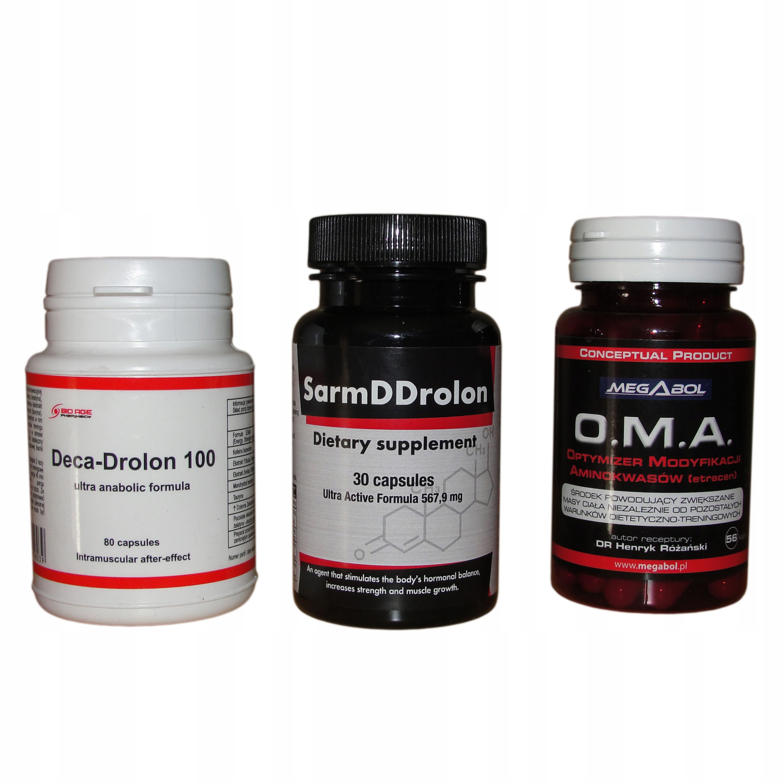Testosterón - Deca + SARMDDROLN + OMO Power Winstrol steroid
