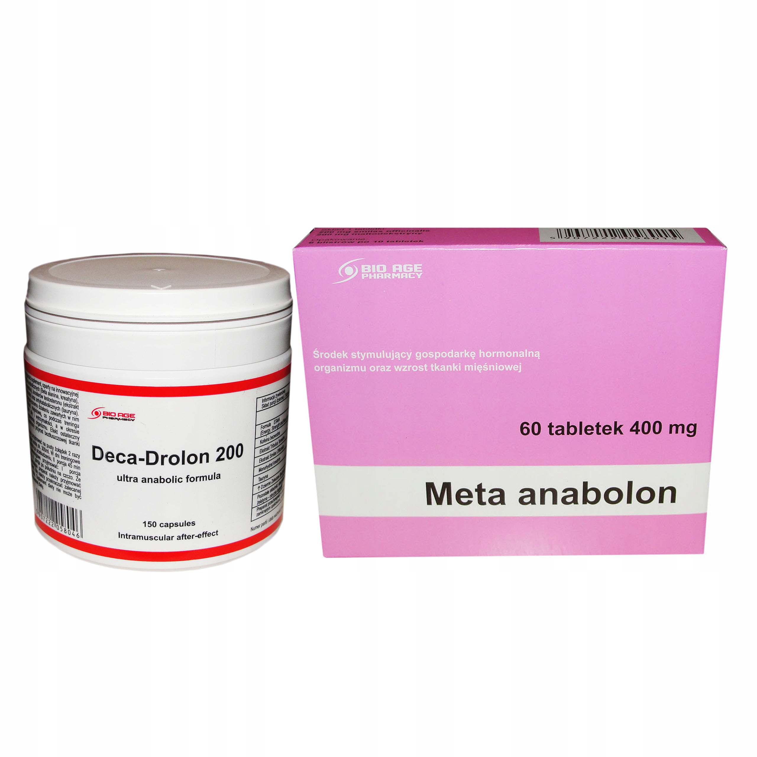 Testosterón - Deca 200 + Meta Deka Winstrol Metanabol Power