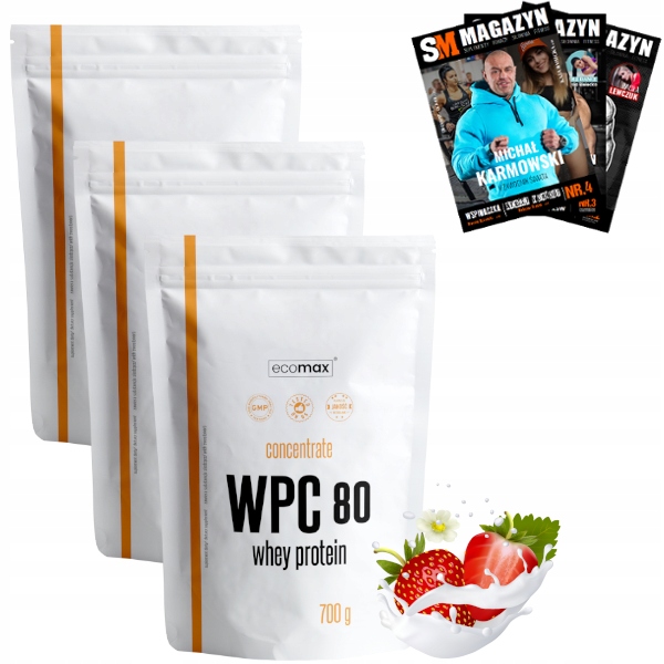 Proteín - ECOMAX WPC 80 WHEY PROTEIN WHEY PROTEIN HMOTNOSŤ