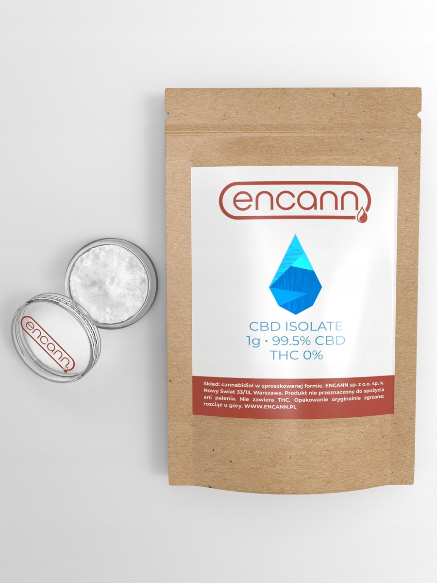 CBD - Encann Crystal 1000 mg CBD izolovať 99,5% 1g Crystal
