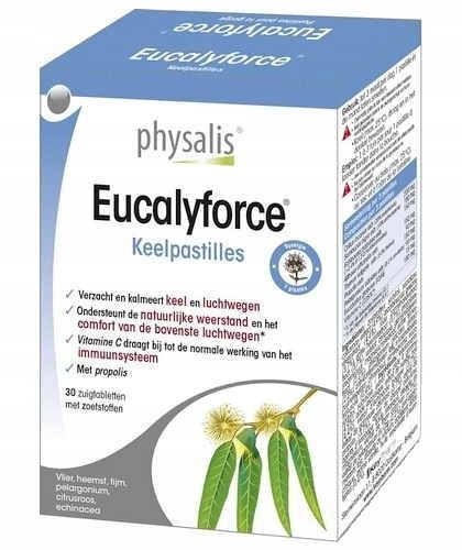 Eucalyforce (tablety pre sania na hrdle s eukali