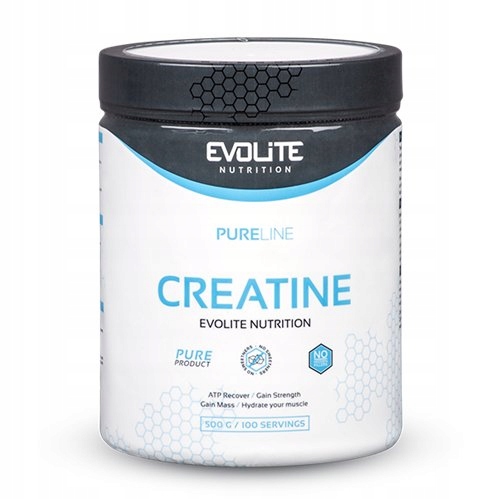 Kreatín - EVOLITE CREATINE MONOHYDRATE 500G SILNÝ KREATÍN