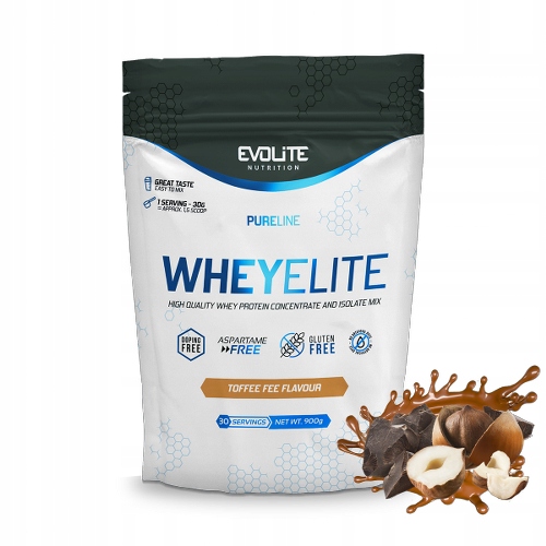 Proteín - EVOLITE NUTRION WHOWELITE 900G TOFFE FI