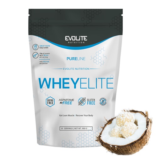 Proteín - EVOLITE WHOWE ELITE 900G WPC WPI COCONUT PRALINE