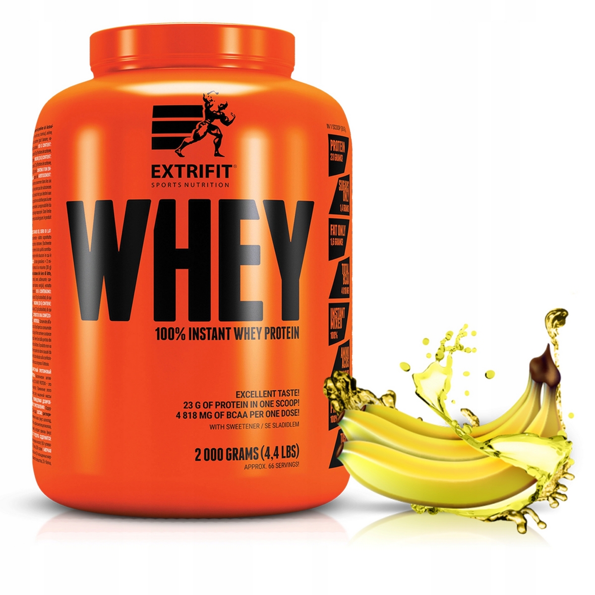 Proteín - EXTRIFIT 100% OKAMŽITÁ WHEY 2kg WPC SVALOVÝ PROTEÍN