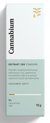 CBD - CBD extrakt 5% konopného oleja 10 g cannabium