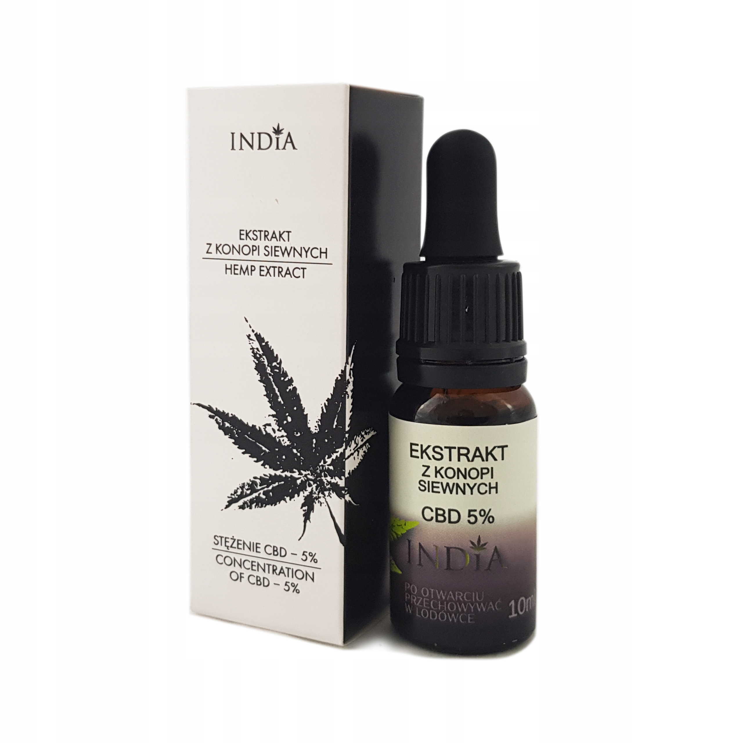 CBD - Konope extrahovať konopný olej 5% CBD 10 ml India