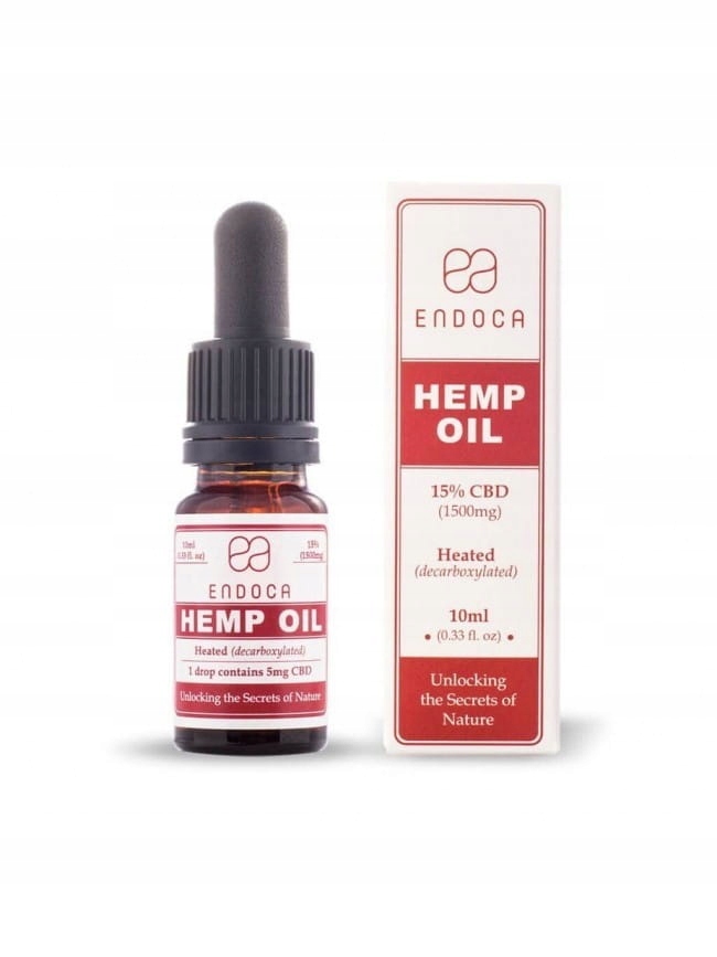 CBD - Endoca CBD konopný olej 15% - 10 ml