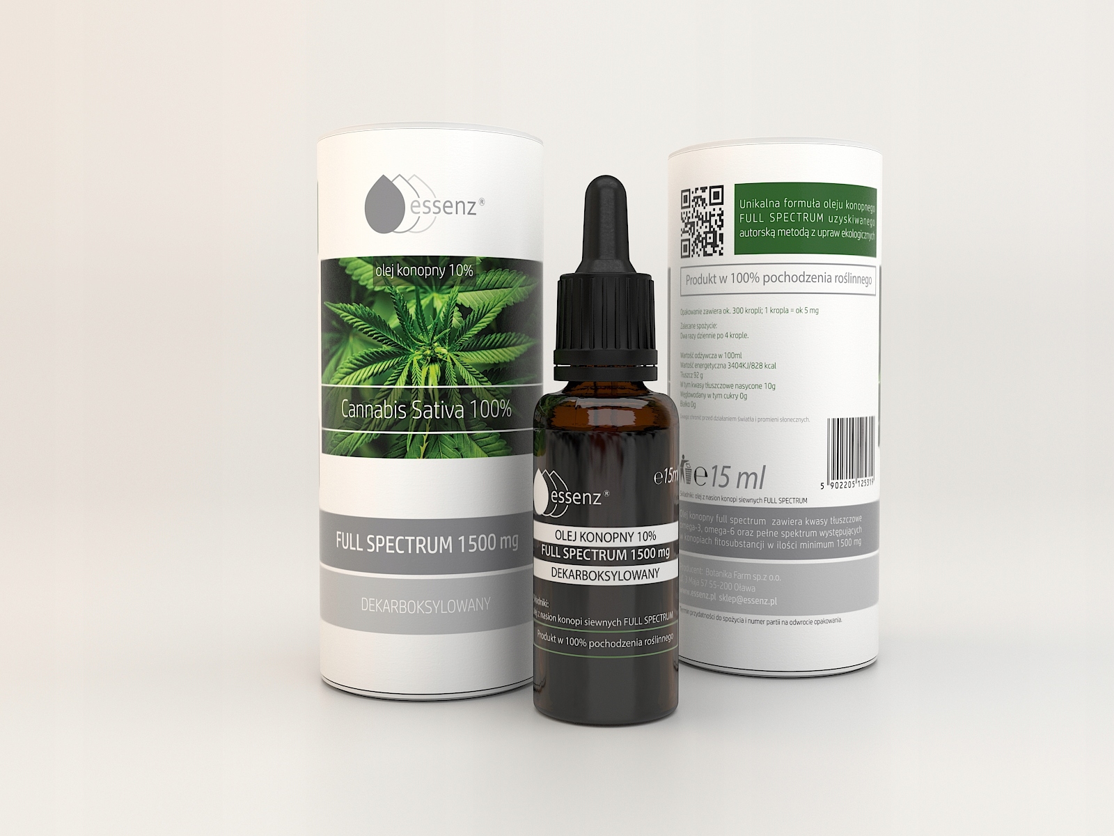 CBD - Esssenz CBD olej 10% 15 ml konopný olej