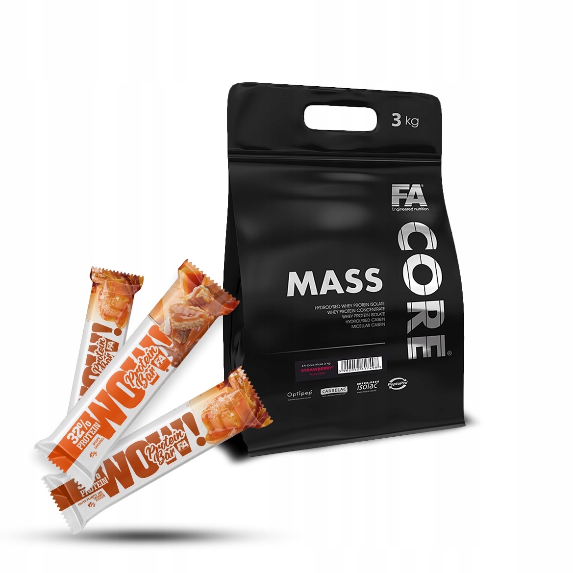 Gainer - FA Core Mass 3000 g Gainer Mass, Gratisy