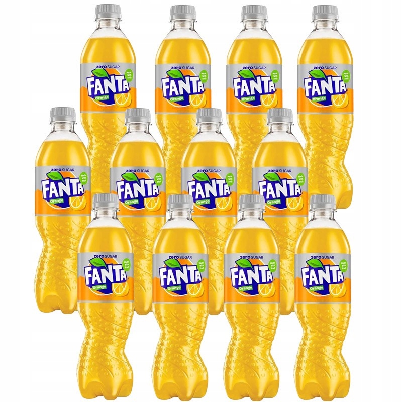 Fanta Zero 12x500ml Zero Calorie Cukor Bezplatné svetlo