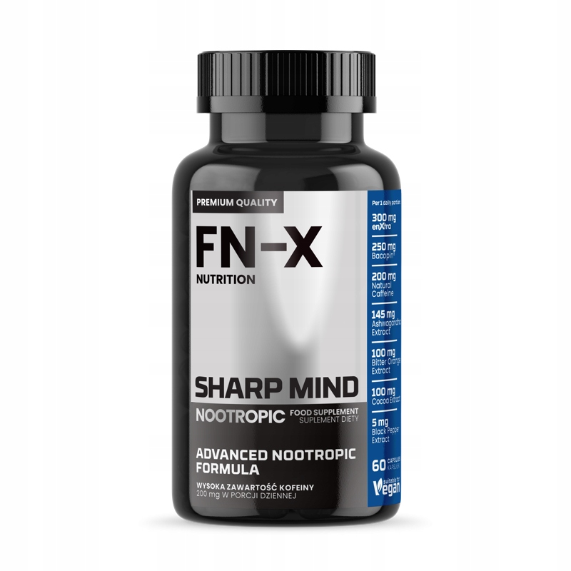 FN-X Sharp Mind Nootropic 60 pamäte, koncentrácia