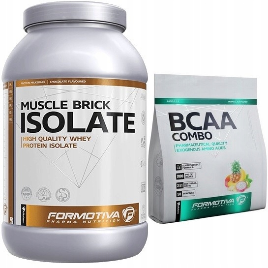 Proteín - Formotiva Muscle Brick Iselate 2000G + BCAA Combo